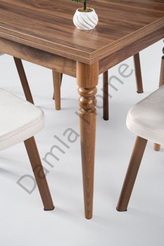 Pınar Masa Sandalye Takımı - Ceviz