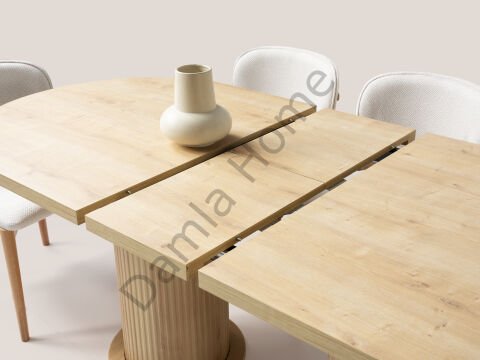 Nero Yemek Odası - Ekru/Meşe