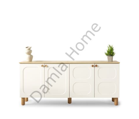 Nero Yemek Odası - Ekru/Meşe