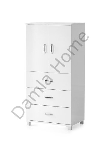 Orkide Çok Amaçlı Dolap Çekmeceli - Beyaz