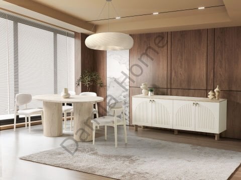 Vega Yemek Odası - Ekru/Traverten