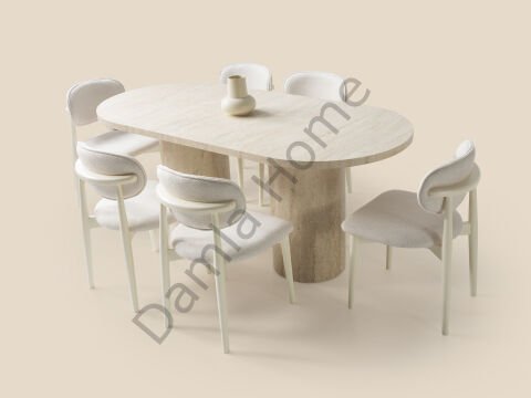 Vega Yemek Odası - Ekru/Traverten