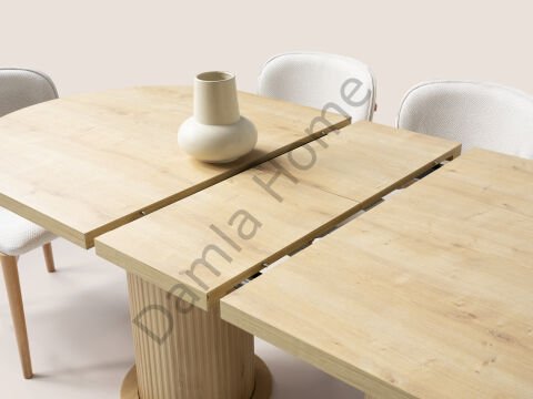 Duru Yemek Odası - Ekru/Meşe