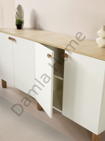 Duru Yemek Odası - Ekru/Meşe