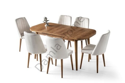 Venüs Masa Sandalye Takımı - Ceviz