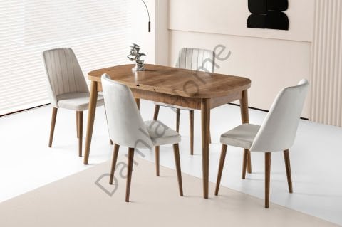 Venüs Masa Sandalye Takımı - Ceviz