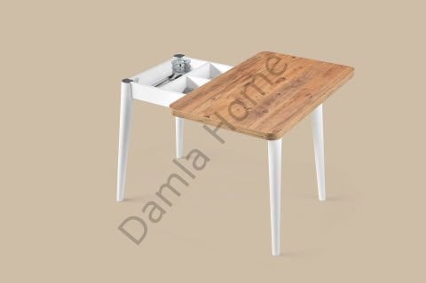 Rüya Masa Sandalye Takımı - Çam/Beyaz