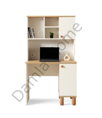 Duru Çalışma Masası - Ekru/Meşe