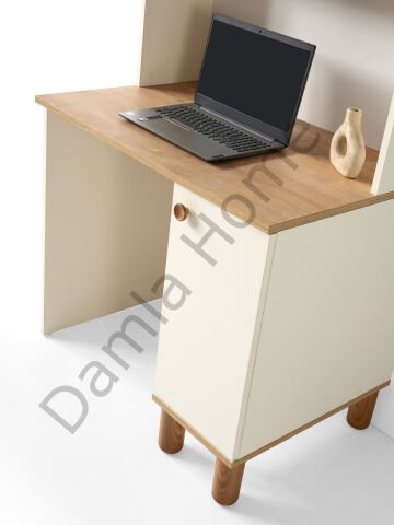 Duru Çalışma Masası - Ekru/Meşe