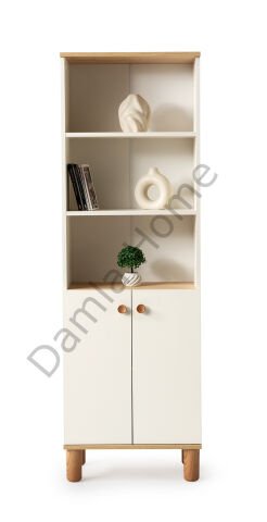 Duru Kitaplık - Ekru/Meşe