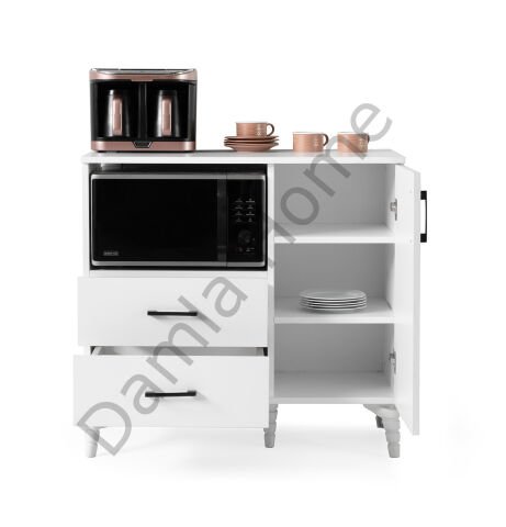 Gül Kahve Köşesi - Beyaz