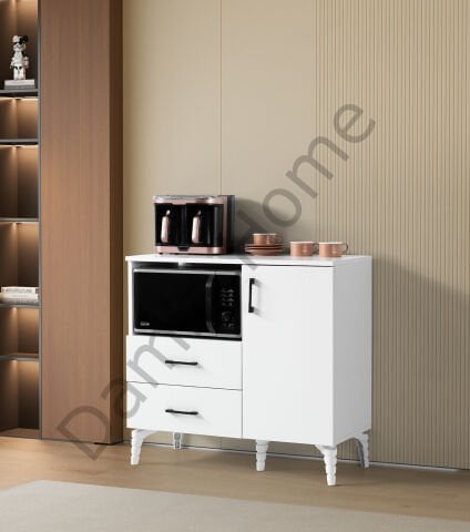 Gül Kahve Köşesi - Beyaz