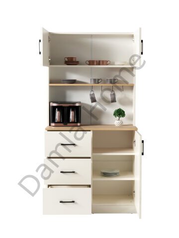 Begonya Kahve Köşesi - Ekru/Meşe