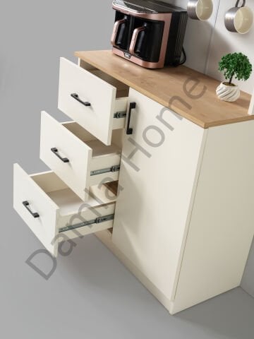 Begonya Kahve Köşesi - Ekru/Meşe