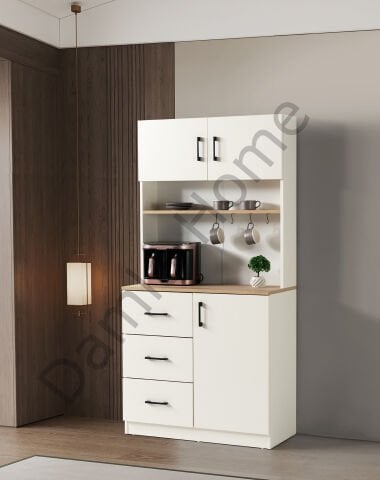 Begonya Kahve Köşesi - Ekru/Meşe