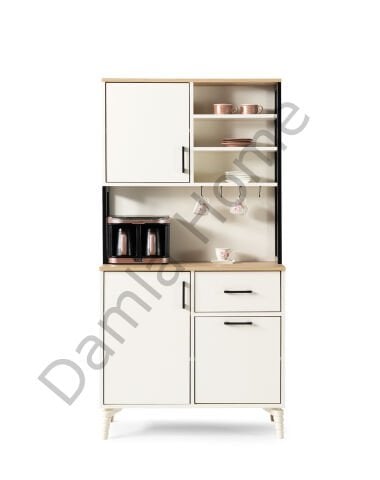 Lilyum Kahve Köşesi - Ekru/Meşe