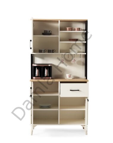 Lilyum Kahve Köşesi - Ekru/Meşe