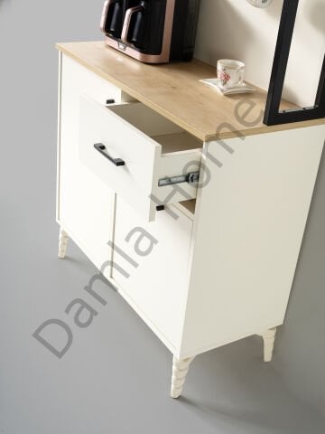 Lilyum Kahve Köşesi - Ekru/Meşe