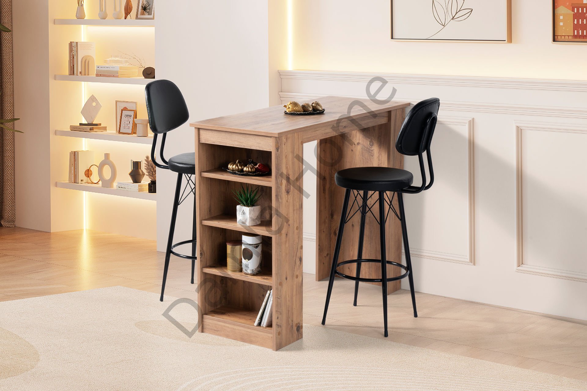 Vista Bar Masa Sandalye Takımı - Çam