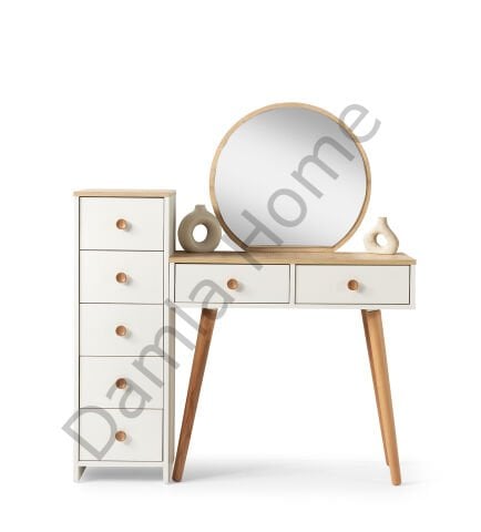 Duru Makyaj Masası -Ekru/Meşe