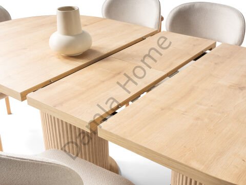 Lilyum Masa Sandalye Takımı - Meşe