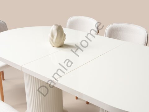 Capella Masa Sandalye Takımı - Ekru