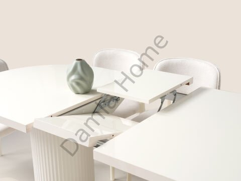 Capella Masa Sandalye Takımı - Ekru