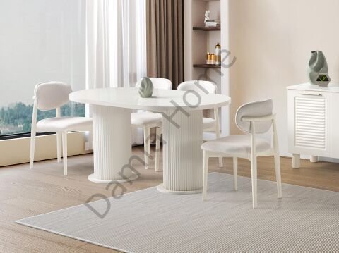 Capella Masa Sandalye Takımı - Ekru