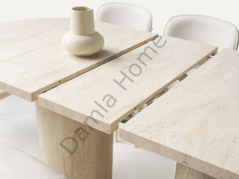 Vega Masa Sandalye Takımı - Traverten