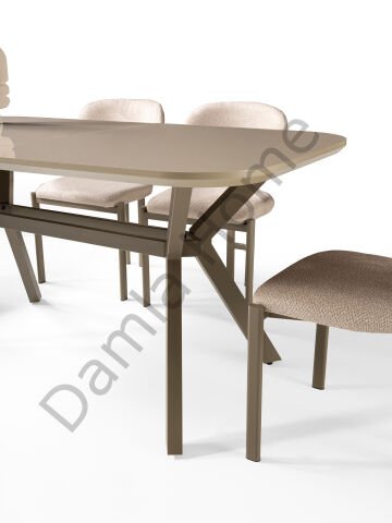 Prizma Masa Sandalye Takımı - Cappucino