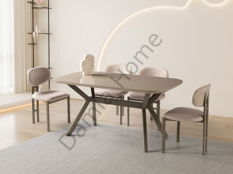 Prizma Masa Sandalye Takımı - Cappucino