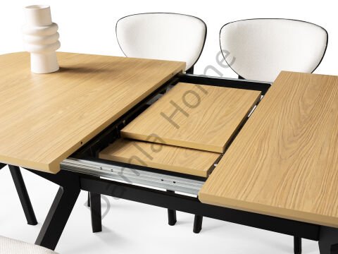 Prizma Masa Sandalye Takımı - Klimt/Siyah