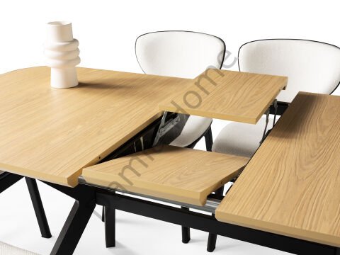 Prizma Masa Sandalye Takımı - Klimt/Siyah