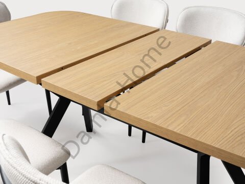 Prizma Masa Sandalye Takımı - Klimt/Siyah