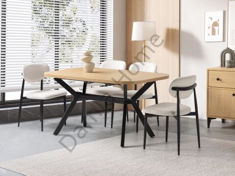 Prizma Masa Sandalye Takımı - Klimt/Siyah