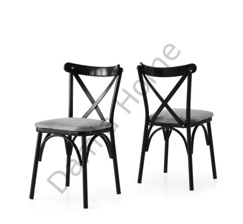 Bahar Sandalye - Siyah/Gri