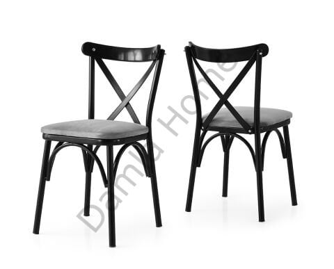 Bahar Sandalye - Siyah/Gri