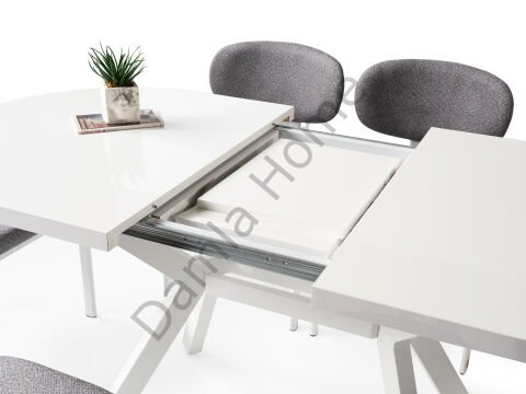 Haliç Masa Sandalye Takımı - Beyaz