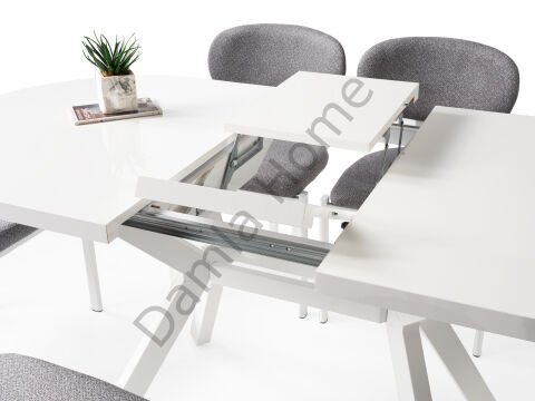 Haliç Masa Sandalye Takımı - Beyaz