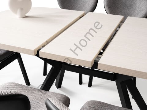 Haliç Masa Sandalye Takımı - Monet/Siyah