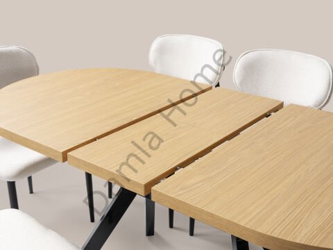 Haliç Masa Sandalye Takımı - Klimt/Siyah