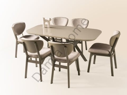 Roma Masa Sandalye Takımı - Cappucino