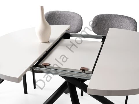 Ritim Masa Sandalye Takımı - Sis Gri/Siyah