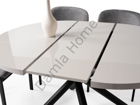 Ritim Masa Sandalye Takımı - Sis Gri/Siyah