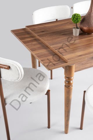 Didim Masa Sandalye Takımı - Ceviz