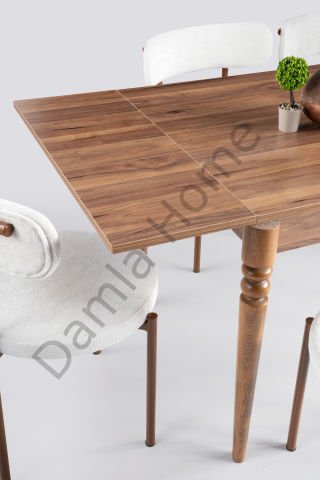 Didim Masa Sandalye Takımı - Ceviz