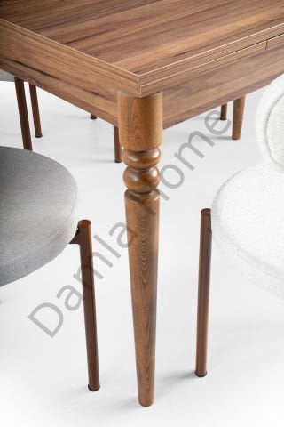 Didim Masa Sandalye Takımı - Ceviz