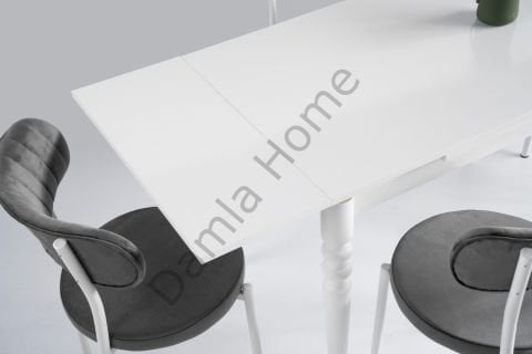 Cunda Masa Sandalye Takımı - Beyaz