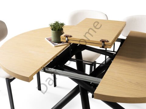 Ritim Masa Sandalye Takımı - Klimt/Siyah