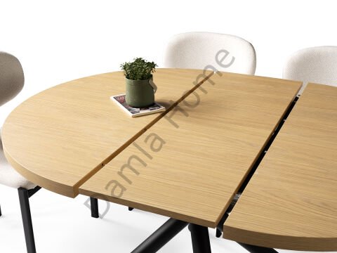 Ritim Masa Sandalye Takımı - Klimt/Siyah